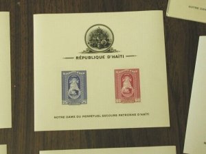 Haiti Stamps # C19--21A Perf Imperf Souvenir Sheet