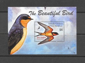 BIRDS - GRENADA GRENADINES #2501 BARN SWALLOW  MNH