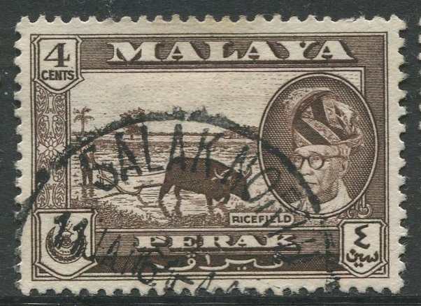 STAMP STATION PERTH Perak #129 Sultan Yussuf Izuddin Shah Used 1957-61