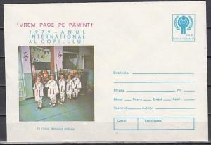 Romania, 1979 issue. Int`l Year of the Child, Cachet Postal Envelope. ^