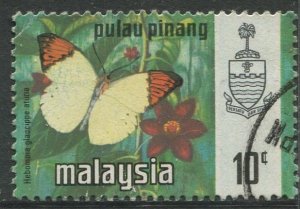 STAMP STATION PERTH Penang #78 Butterfly Type Definitive Used 1971