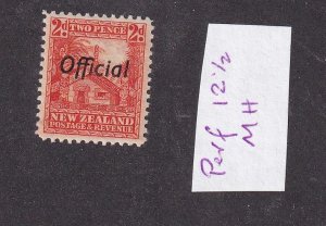 NEW ZEALAND # O64a VF-MVLH Perf 12/1/2 CAT VALUE $110