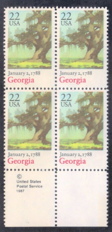 USA SCOTT#2339 MNH BLOCK of 4 ,USPS  22c, 1988