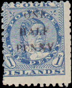 Cook Islands #25, Complete Set, 1899, Hinged