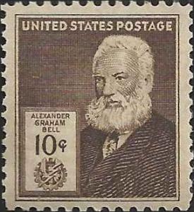 # 893 MINT NEVER HINGED ALEXANDER GRAHAM BELL INVENTOR