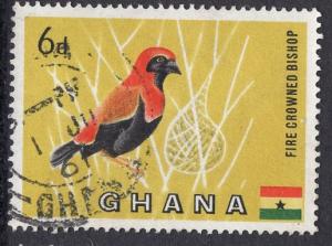 Ghana   #55   1959   used  6d. bird