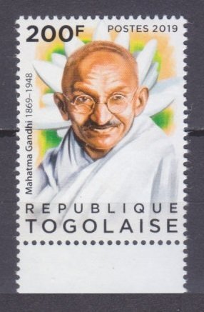2019 Togo 10721 Mahatma Gandhi 4,00 €