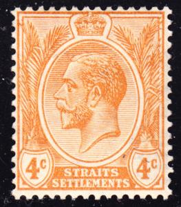 Malaya Straits Settlements Scott 185  wtmk 4  F to VF mint OG LH.