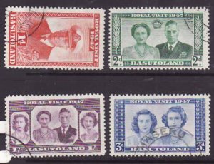 Basutoland-Sc#35-8- id9-used Royal Visit set-KGVI-1947-    