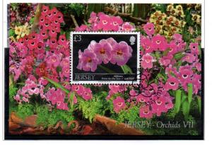 Jersey Sc 1513 2011  Orchids stamp sheet used