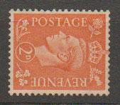 GB George VI  SG 488a  mounted min wmk sideways