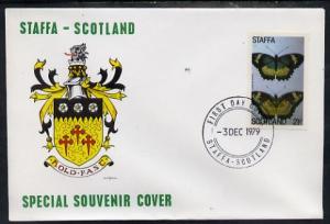 Staffa 1979 Butterflies - Cyane or Zigzag 21p perf on cov...