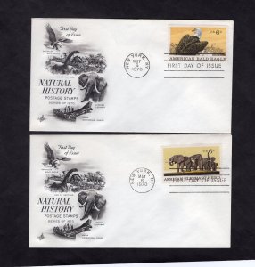 1387-1390 Natural History, set/4 FDC ArtCraft