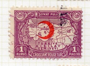 Turkey Crescent Issue Optd 1934 Issue Fine Used 1K. NW-270700