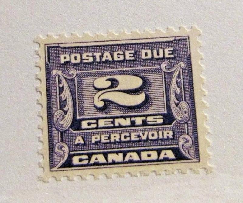 CANADA BOB #J12 * MH, Fine, 1933  2 cent Postage Due stamp