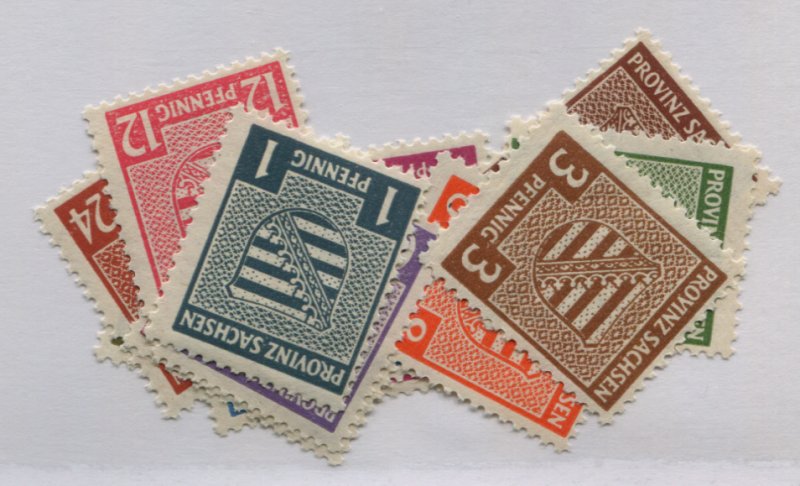 GERMANY DDR  13N1-12 MNH WTMK UP  there is no 24pf in wtmk up
