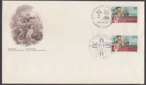 CANADA FRANCE JOINT ISSUE 1984 450th ANNIVERSARY OF JACQUES CARTIER'S VO...