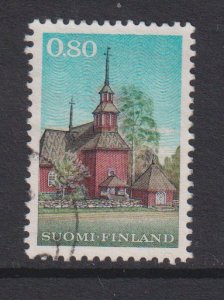 Finland    #467  used  1970  Keru wooden church  80p