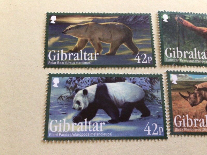 Gibraltar 2011 Endangered Animals mint never hinged  stamps  set A14035