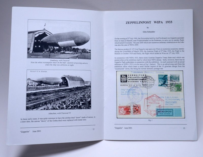 Zeppelin Study Group Newsletter German Airmail Philately Postal History Magazine 