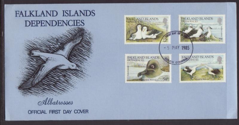 Falkland Islands Dependencies 1L88-1L91 Albatross U/A FDC