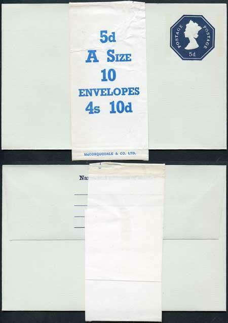 EP99 QEII 5d Post Office Envelope Size O Mint with Band