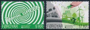 Faroe Islands 2016 Europa - Think Green Set of 2 SG742-743 MNH