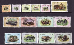 Uganda-Sc#279-92-unused  NH set-Animals-id2-1979-