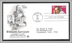 US #2538 William Saroyan FDC