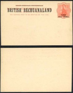 British Bechuanaland 1 1/2d O/P on QV 1d Red Foreign Postcard Mint