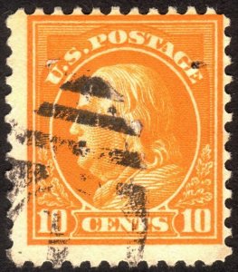 1917, US 10c, Franklin, Used, Sc 510