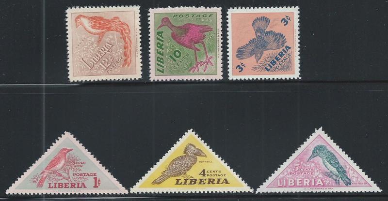 LIBERIA SC# 341-6 VF/MNH 1953