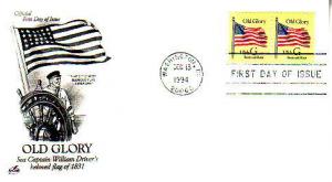 United States, First Day Cover, Flags
