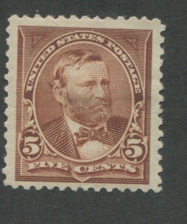 1894 US Stamp #255 5c Mint Hinged Very Fine Original Gum Catalogue Value $165