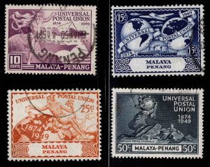 MALAYA Penang Scott 23-26 Used  1949 UPU set