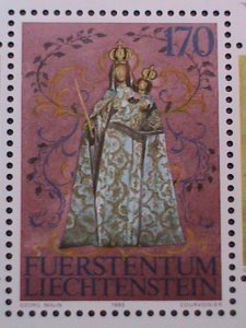 LICHTENSTEIN-21985 SC#816 STATE VISIT OF POPE JOHN PAUL II MNH S/S-VERY FINE