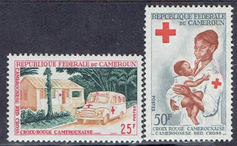 Cameroun, Scott #413-414; Red Cross Issues, MLH