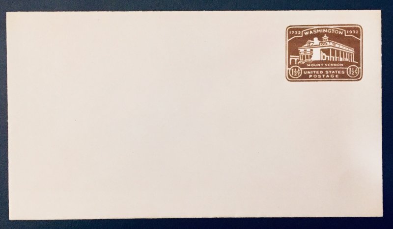 United States #U524 11/2¢ Mt. Vernon Envelope (1932). #6 envelope. Mint