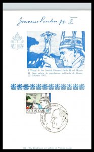 Vatican City 737-748 Pope John Paul II Set of Twelve Maxi Cards U/A FDC