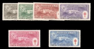 Haiti #CB3-8 Cat$66+ (for hinged), 1949 Anti-Tuberculosis, complete set, neve...