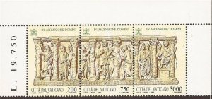 Vatican City - 1993 Ascension Day - 3 Stamp Triptych - Scott #931
