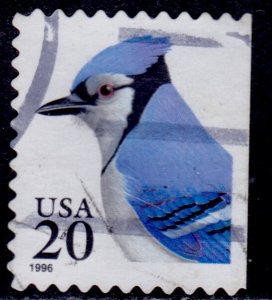 United States, 1995, Blue Jay Bird, 20c, sc#2483, used**