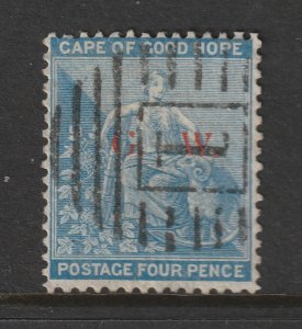 Griqualand West  a used COGH 4d overprinted G (SG 3)