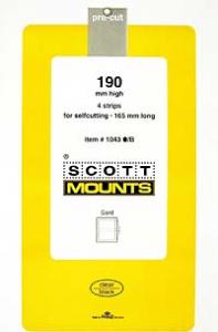 Scott Mounts Clear,165/190  mm  (pkg 4)  (01043C)