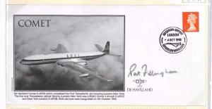 Ap341 1998 Heathrow Airport London Personally Signed *Pat Fillingham* Test Pilot