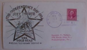 US GUAM USS GOLD STAR 1934 JY 4