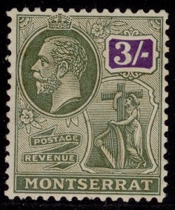 MONTSERRAT GV SG81, 3s green & violet, M MINT. Cat £18.