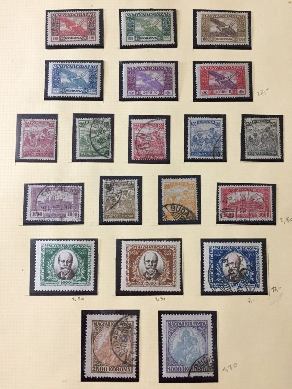 HUNGARY Early M&U on Pages(Apx 70 Items) HP813