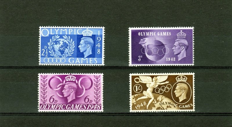 Great Britain 1948 Sc# 271/274 Olympic Games Set (4) MNH