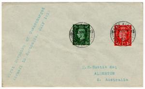 (I.B) George VI Postal : Australia Unsurcharged Air Mail Cover (1938)